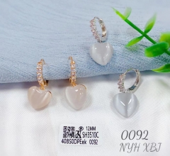 Gentle as jade pendant earrings