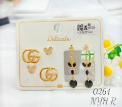 Irregular gorgeous gold earrings