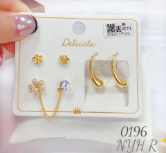 Irregular gol earrings