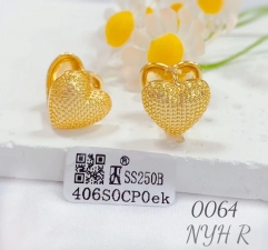 Heart Shape Glod Earring