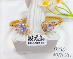 Artificial gemstone exquisite bangle