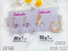 Simple daily style earring