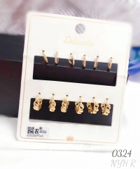 High-end popular gold earring