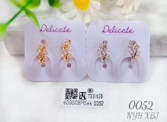 Artificial gemstone exquisite earring