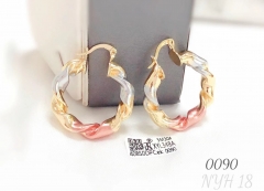 Twisted irregular style colorful earring