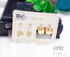 Artificial gemstone exquisite earring