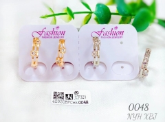 Irregular style gem earring