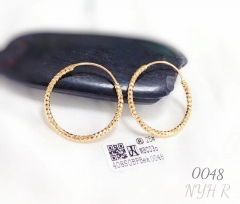 Simple style gold earring