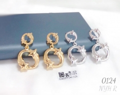 Hollow style shiny earring