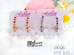 Colorful zircon exquisite earring