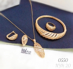 High-end luxury gold/silver jewelry sets