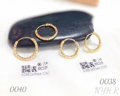 Simple style gold earring