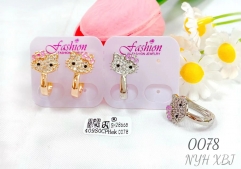 Cartoon cat cute earrings