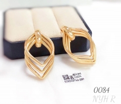 Irregular gold/silver earrings