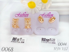 Irregular gold earrings