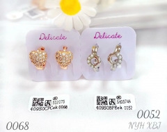 Artificial gemstone exquisite earring