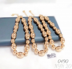 Polishing beads gold bangle set