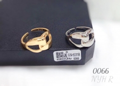 Simple hollow glossy rings