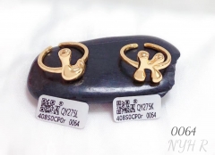 Letter L/K exquisite ring