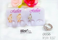 Whiter bead exquisite earring