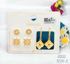 Artificial gemstone exquisite earring