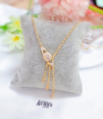 Jupiter style tassel gold/silver necklace