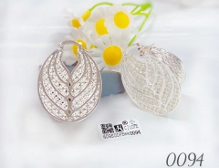 Irregular flower print hollow earrings