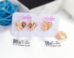 Heart shape hollow earring