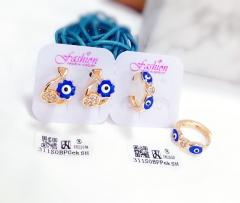 Blue eyes style dazzling earring