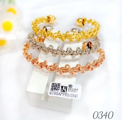 Rattan winding style dazzling bracelet set