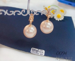 Pink pearl exquisite earring