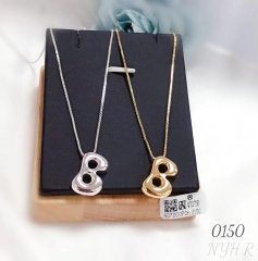 Letter B shiny necklace