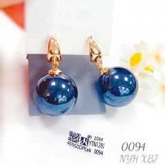 Blue pearl exquisite earring