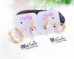 Simple style glossy aerring