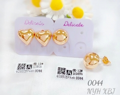 Golssy heart/round style fashion earring