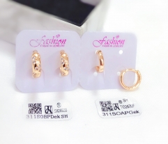 Simple style gold earring