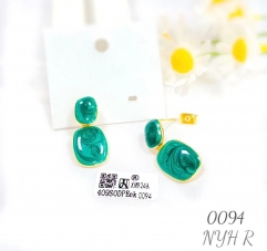 Green Pattern Style Earring