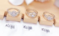 Artificial gemstone exquisite ring