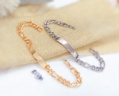 Gold Curb Chain Bracelet