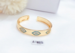 Blue zircon single bangle