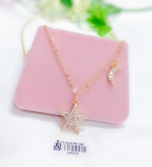 Star/moon shiny necklace