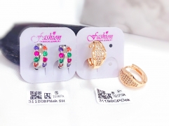 Artificial gemstone exquisite earring