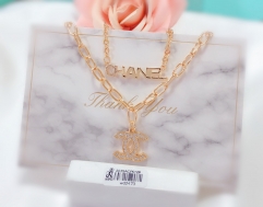 Classic fashion rose gold color bright necklace