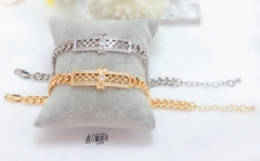 Irregular gold/silver bangle