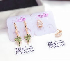 Artificial gemstone hot sale earring