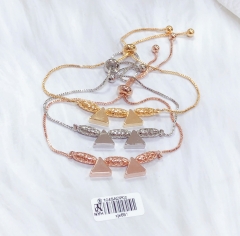 Polished Triangle Bracelet Set