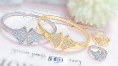 Ginkgo Leaf Shaped Bangle Ring