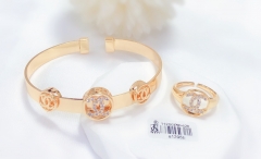 High-end popular gold bangle ring