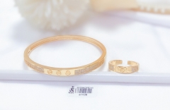 High-end popular gold bangle ring