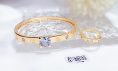 High-end popular gold bangle ring